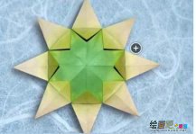 折纸大全：太阳光芒折纸星