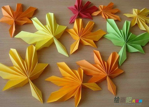 枫叶折纸的折法