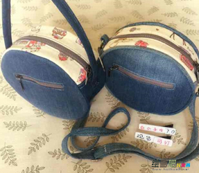 布艺手工制作：手工DIY布艺圆版桶包的做法详细过程