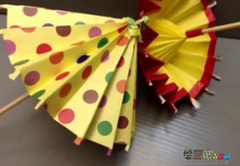 折纸大全：折纸大全之简单可爱的折纸小雨伞