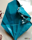 折纸大全：叶上之蛙折叠方法图解