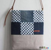 布艺手工制作：女生单肩包布艺DIY