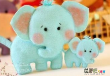 布艺手工制作：可爱的动物造型布艺玩具