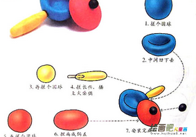 橡皮泥手工制作：炒勺的做法