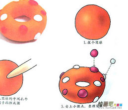 橡皮泥手工制作：手工制作橡皮泥甜面圈