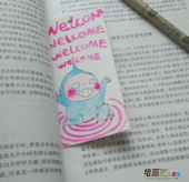 书签制作方法：可爱漫画书签制作教程