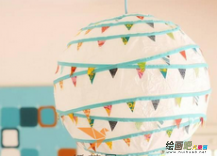 书签制作方法：简单漂亮的手工制作彩旗灯笼教