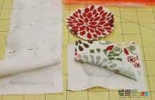 书签制作方法：太阳花布艺书签DIY教程