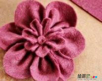 布艺手工制作： 不织布花朵手工DIY教程