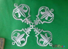 剪纸图案大全：花瓶荷包的制作过程图