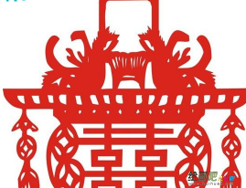 灯笼制作方法：喜字灯笼剪纸教程及喜字窗花剪纸图案大