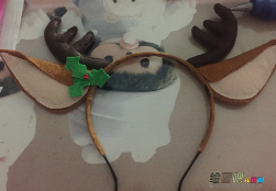 布艺手工制作：DIY不织布鹿角发箍的制作教程