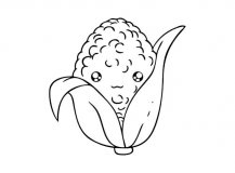 卡通玉米简笔画图片