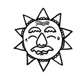 卡通太阳简笔画图片
