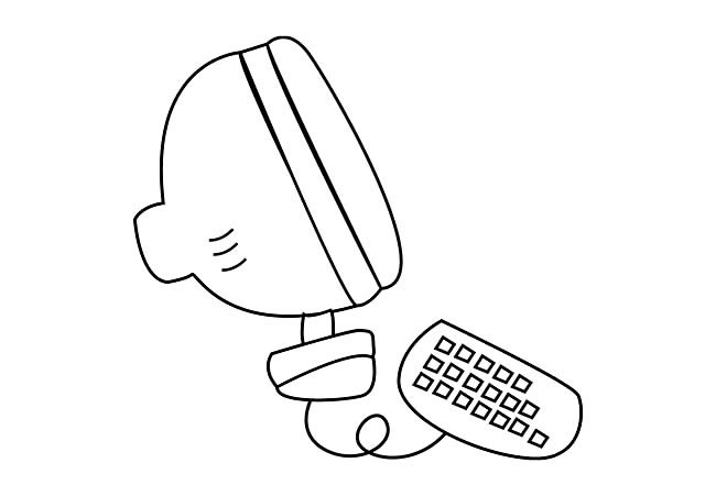电脑简笔画图片
