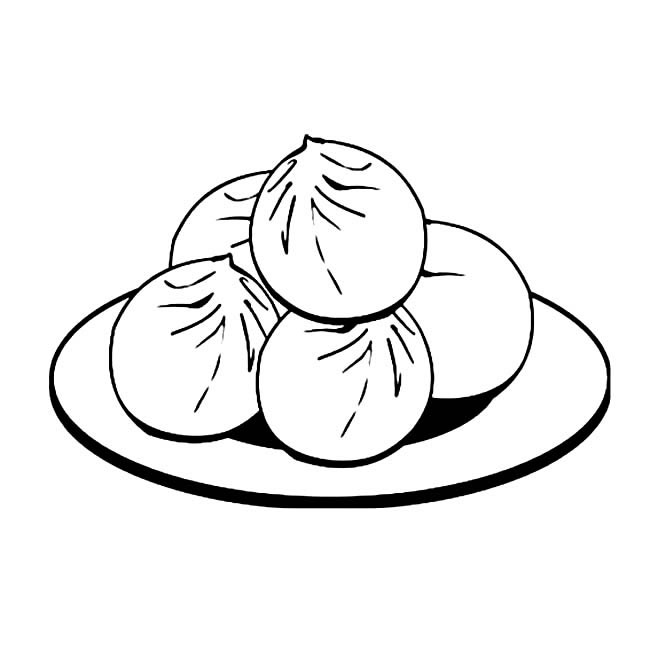 包子简笔画图片