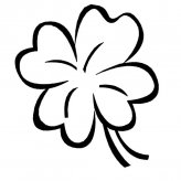 四叶草植物简笔画步骤图片大全