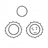 太阳风景简笔画步骤图片大全