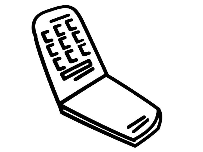 翻盖手机物品简笔画步骤图片大全