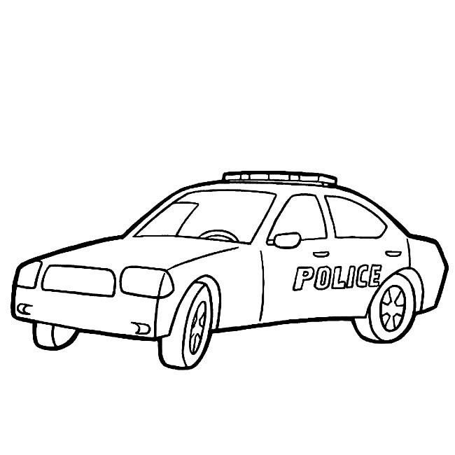 警车简笔画图片