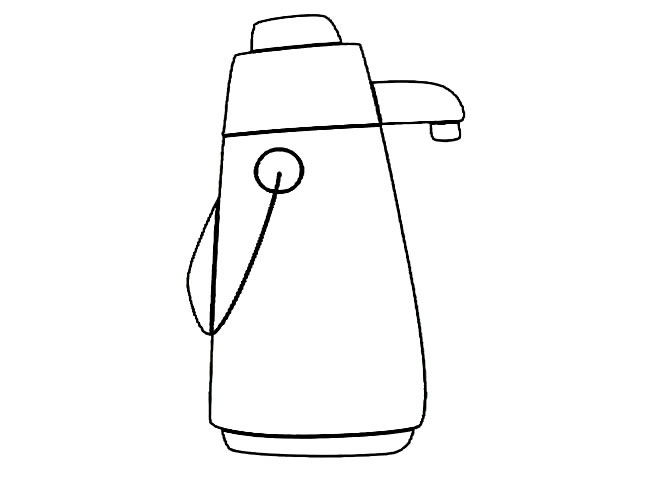 热水壶简笔画图片