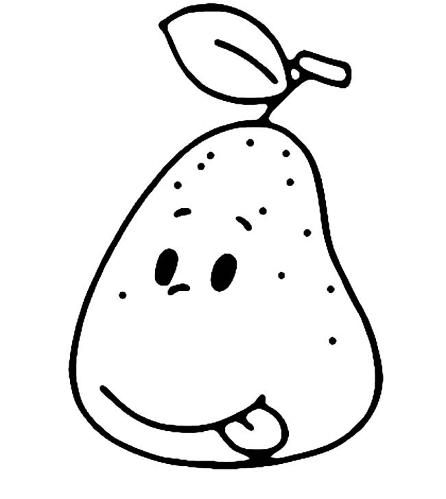 卡通梨子简笔画图片