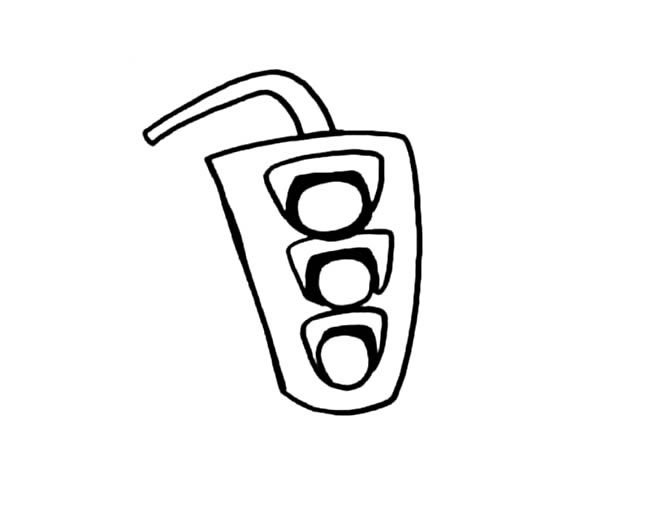 红绿灯简笔画图片