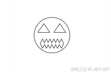 万圣节面具简笔画图片