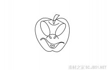 万圣节面具简笔画图片
