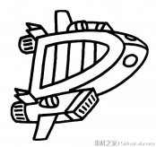 宇宙飞船简笔画图片