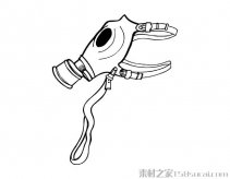 防毒面具简笔画图片