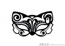 蝴蝶面具简笔画图片