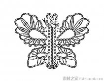 蝴蝶面具简笔画图片