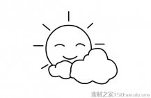 可爱太阳简笔画图片