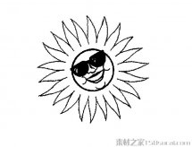 可爱太阳简笔画图片