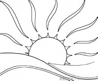太阳简笔画图片