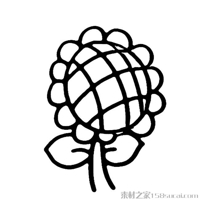 向日葵简笔画图片