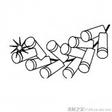 鞭炮简笔画图片
