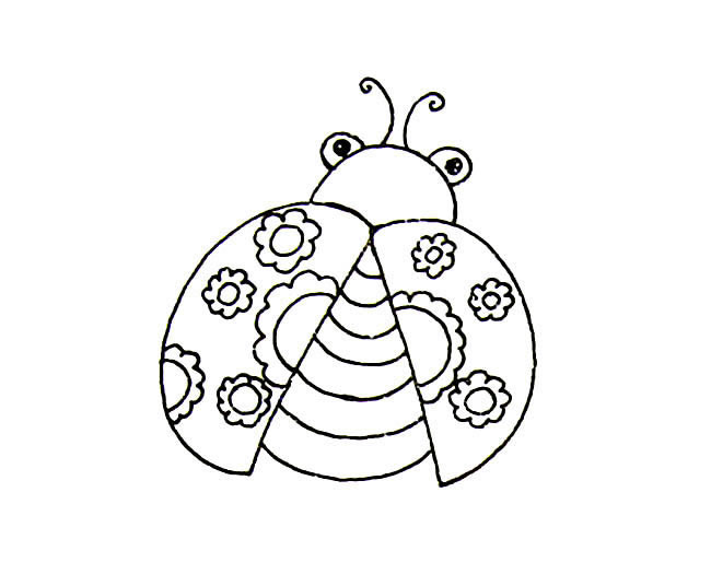 七星瓢虫简笔画