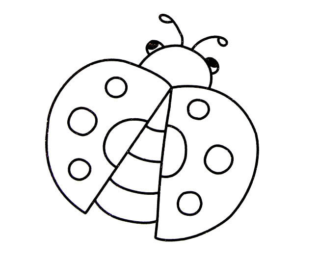 七星瓢虫简笔画
