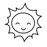 可爱卡通太阳简笔画图片