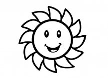 可爱太阳简笔画图片