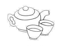 茶壶茶具简笔画图片
