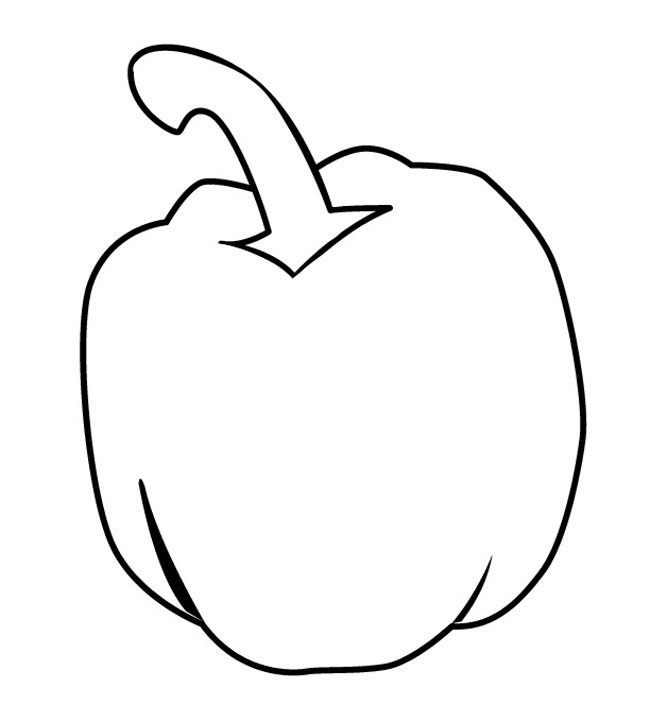 圆形辣椒简笔画