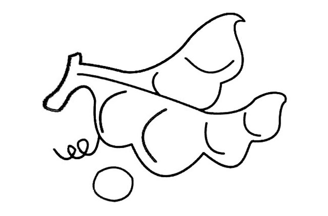 豌豆夹简笔画