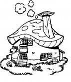 蘑菇房简笔画步骤图片大全