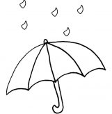 雨伞物品简笔画步骤图片大全