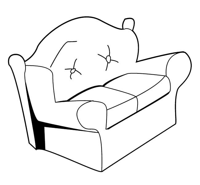 沙发物品简笔画步骤图片大全
