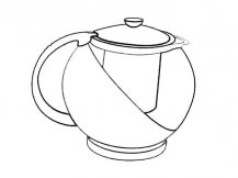茶壶物品简笔画步骤图片大全