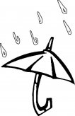 雨伞物品简笔画步骤图片大全三